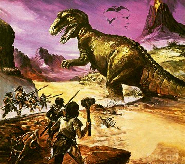 Cavemen and Dinosaurs